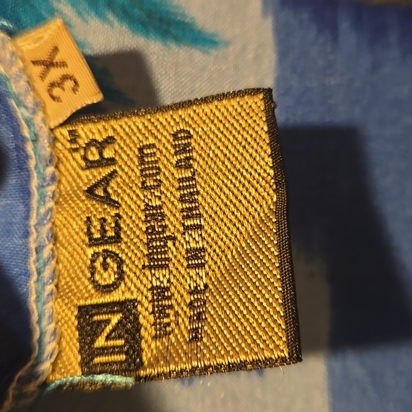 Ingear Blue Tropical Print Dress Swimsuit Coverup - Picture 3 of 4